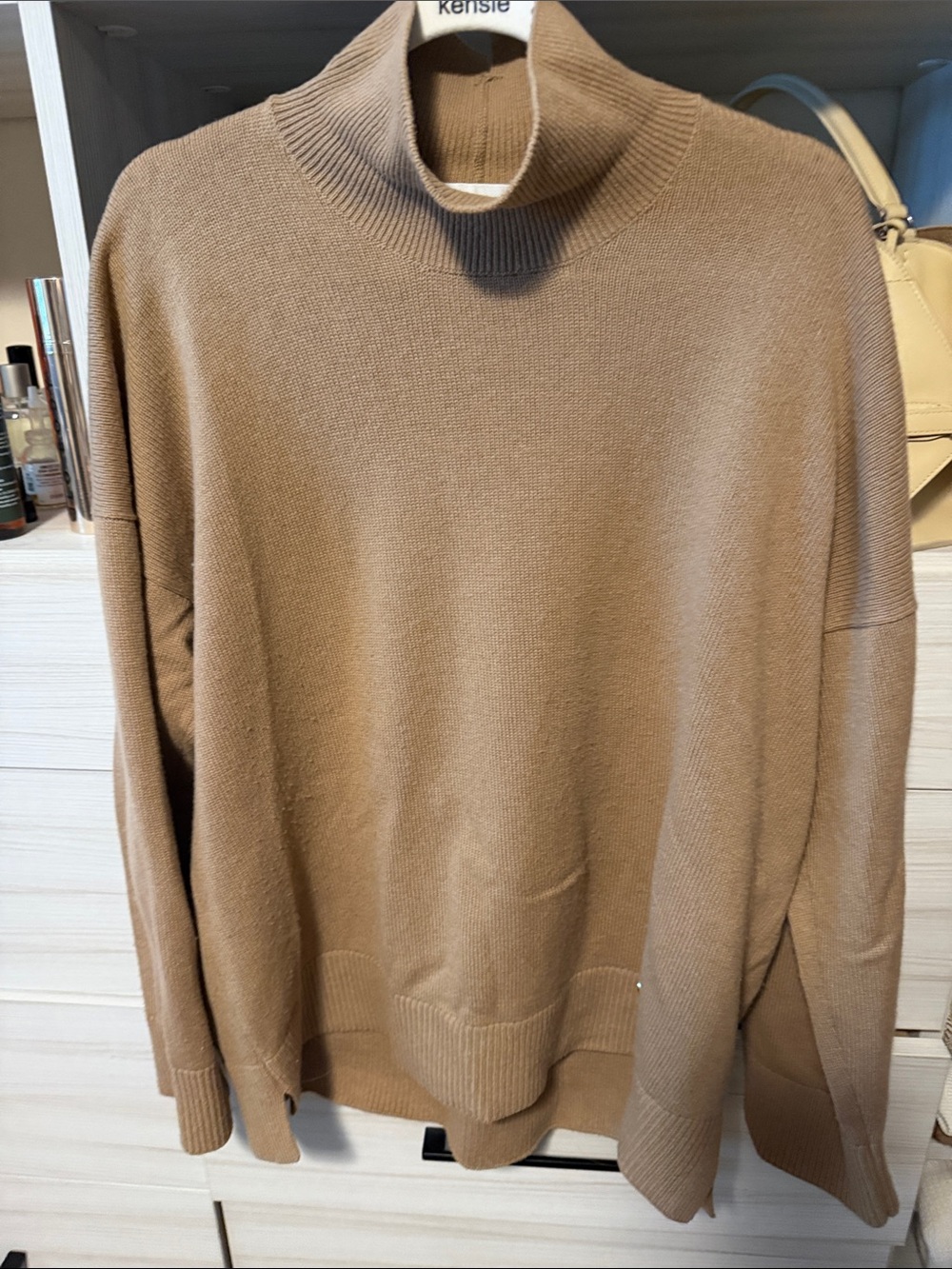 Burberry Camel Turtleneck Sweater - Neutral Tan